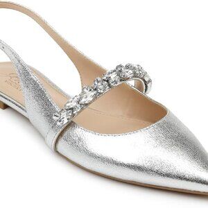 Jewel Badgley Mischka Bambi Pointed Toe Sling Back